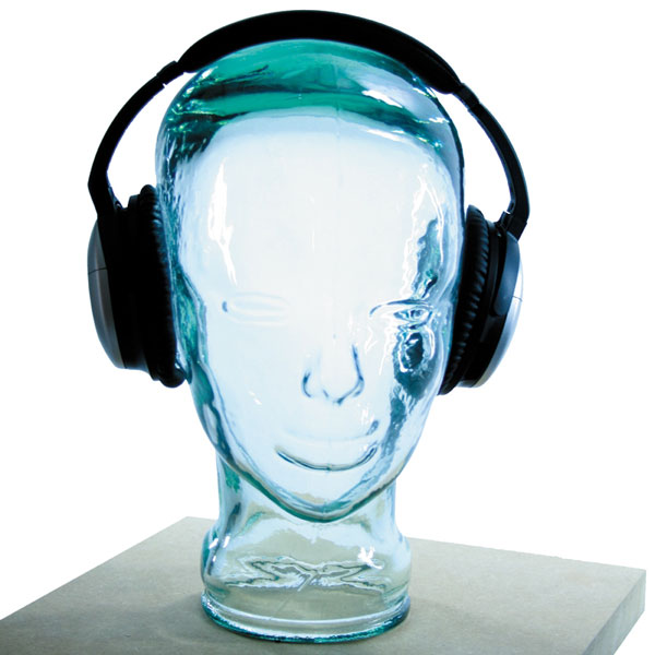 Luxury Glass Head Headphones Stand N28000
