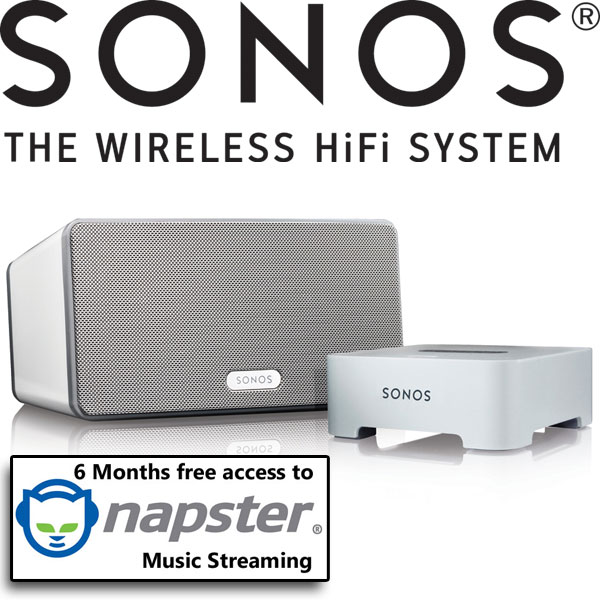 Sonos PLAY3 Wireless HiFi System With Free SONOS