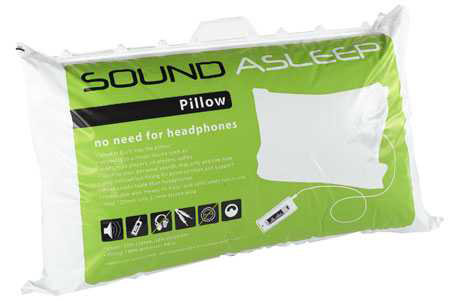 Sleep LTD Sound Asleep Pillow No more headphones in bed