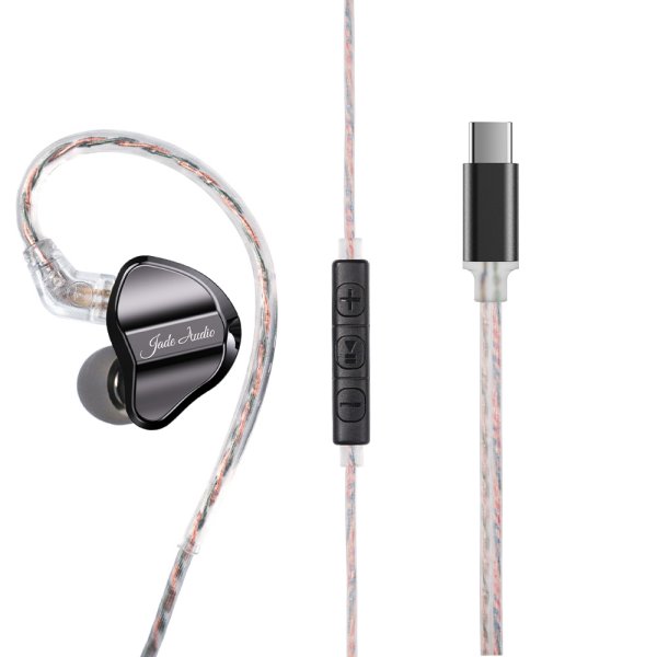 FiiO Jade Audio JD1 In Ear Earphone - Type C or 3.5mm version Type-C, Black (Missing eartips)